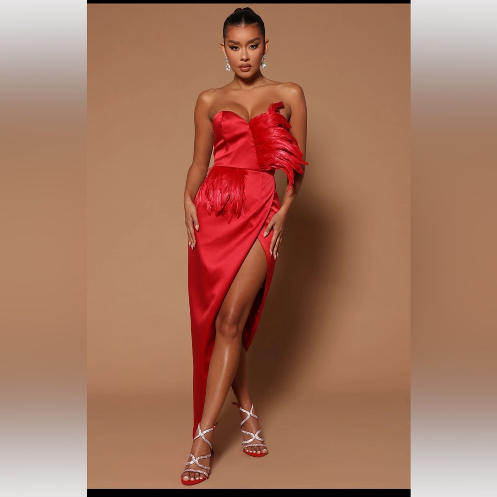 Jaqueline Asymmetrical  Maxi Dress